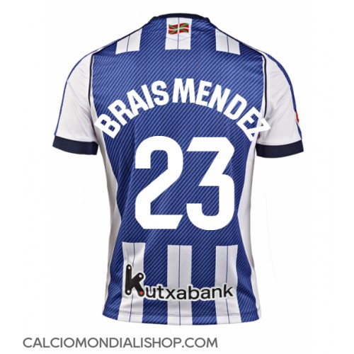 Maglie da calcio Real Sociedad Brais Mendez #23 Prima Maglia 2025-26 Manica Corta